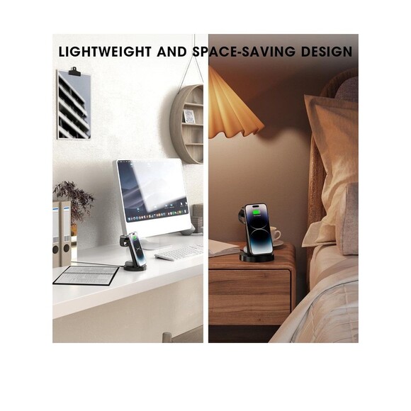 3 in 1 Wireless Charging Station - Picture 6 of 9